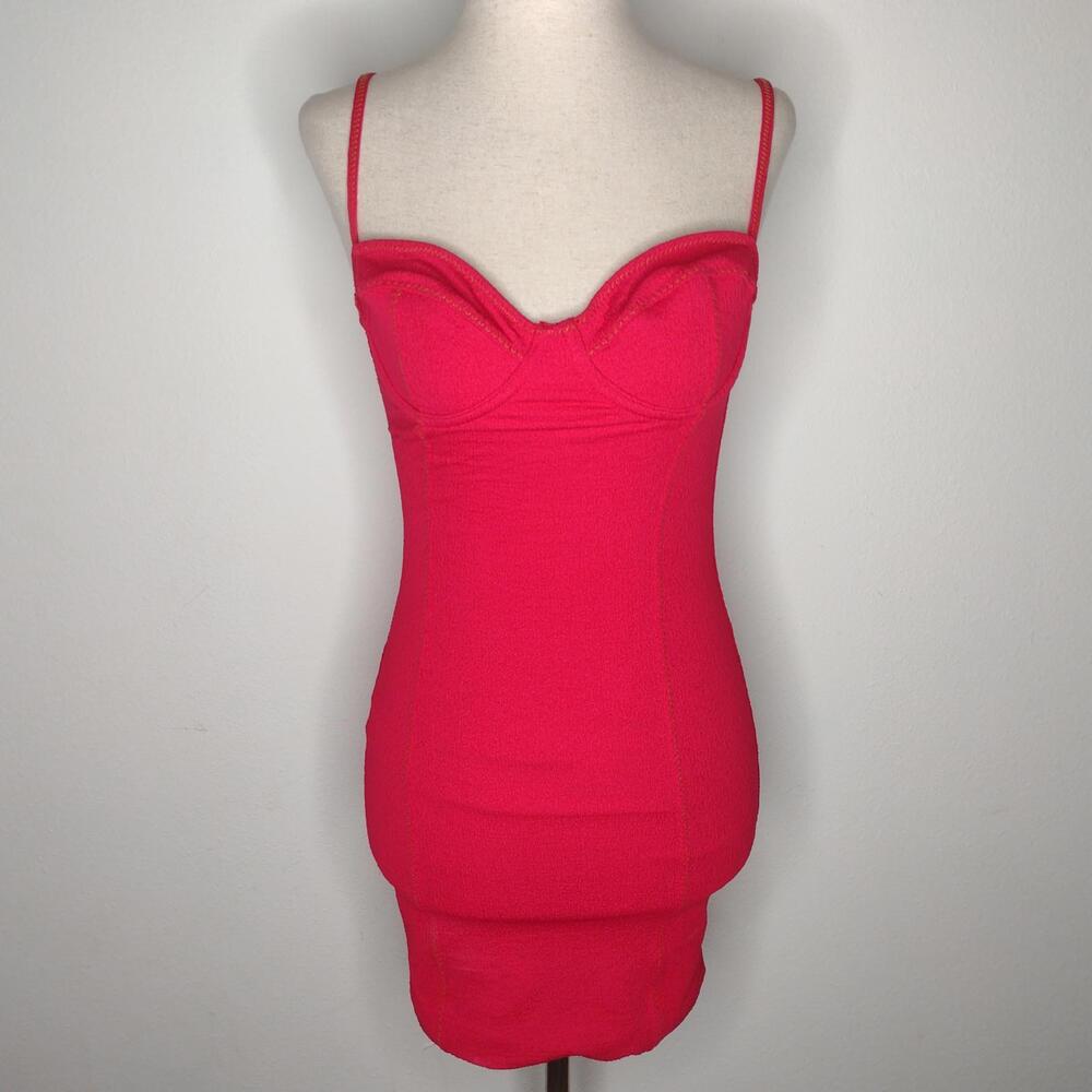 NWT VIX Paula Hermanny Women's Dark Pink/Dress Swimsuit Cover-up Size XS